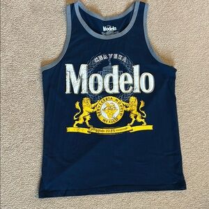 ModelCo Navy Tank with Yellow Graphic